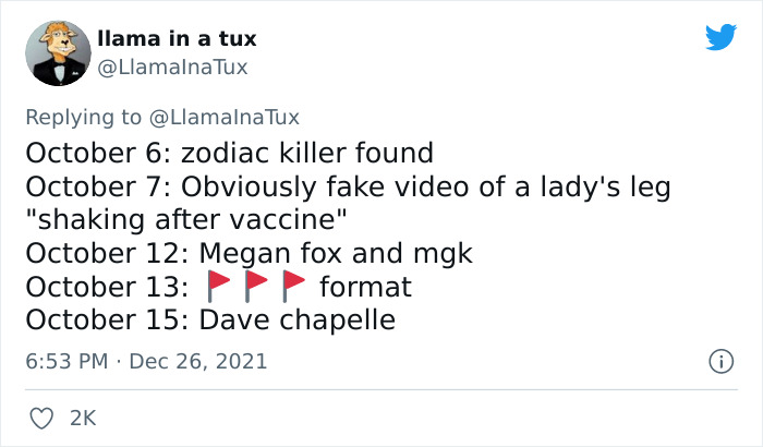 Twitter User Recaps 2021, Reminds Us Just How Crazy This Year Was