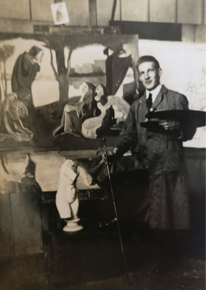 Image 2. This Is Him Showing Off Some Of His Work