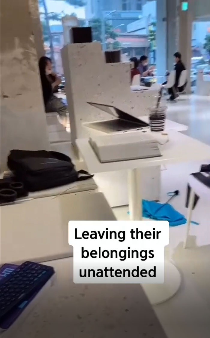 In Korea It's Very Common For People To Leave Their Belongings Unattended While Going To The Bathroom Or Stepping Out For A Few Minutes