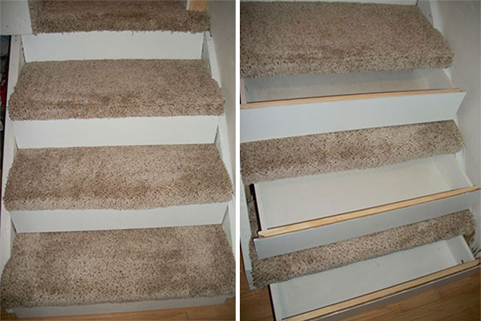 Basement Steps Secret Storage