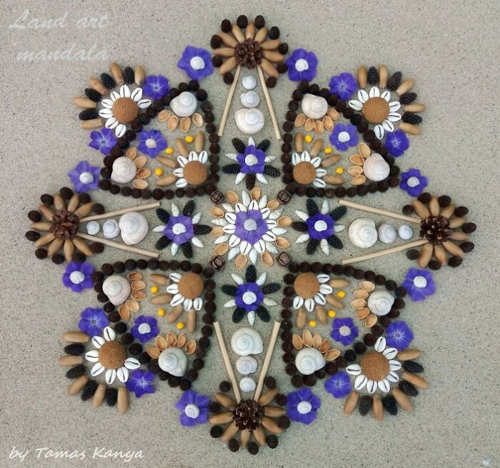 Land Art Mandala Compositions By Tamas Kanya