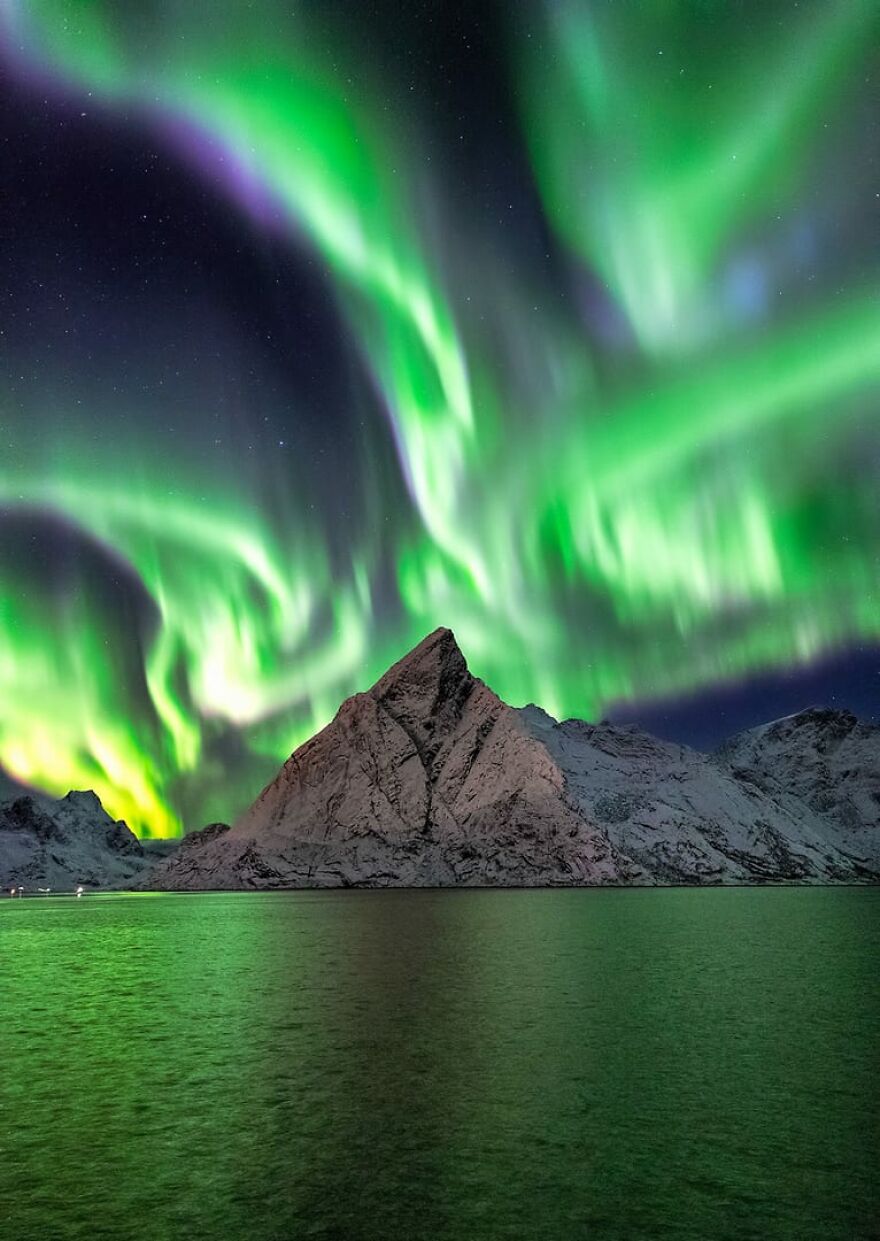 “Reine Northern Lights” By Frank Olsen