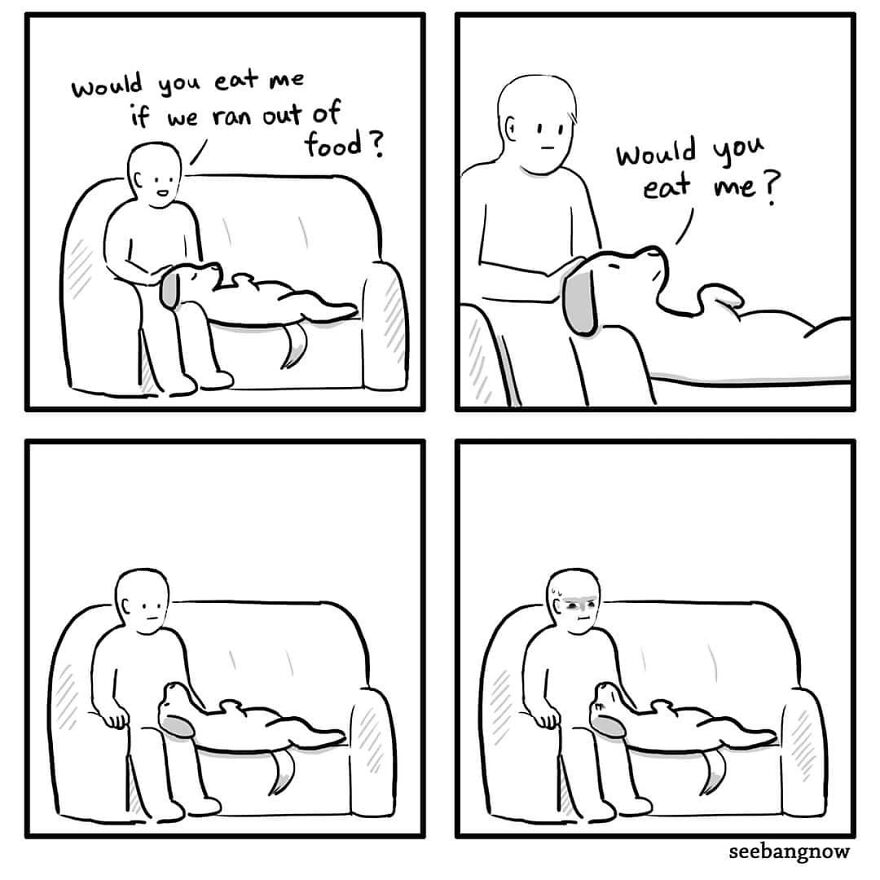 Illustrator Shows In Funny Comics What Dogs Really Think (30 Comics)