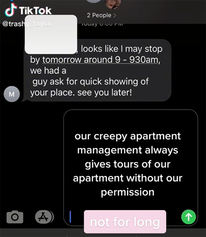 Woman Sabotages Her Landlord's Apartment Showing By Leaving 'Surprises' After They Keep Setting Up Tours Without Permission Woman Sabotages Her Landlord's Apartment Showing By Leaving 'Surprises' After They Keep Setting Up Tours Without Permission