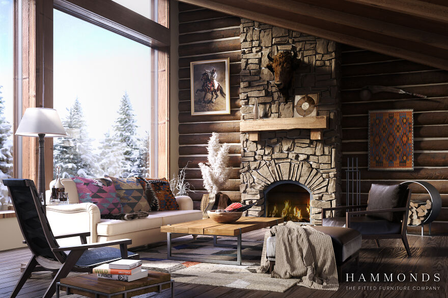 Designer Visualises Travel-Inspired Living Rooms From Around The World