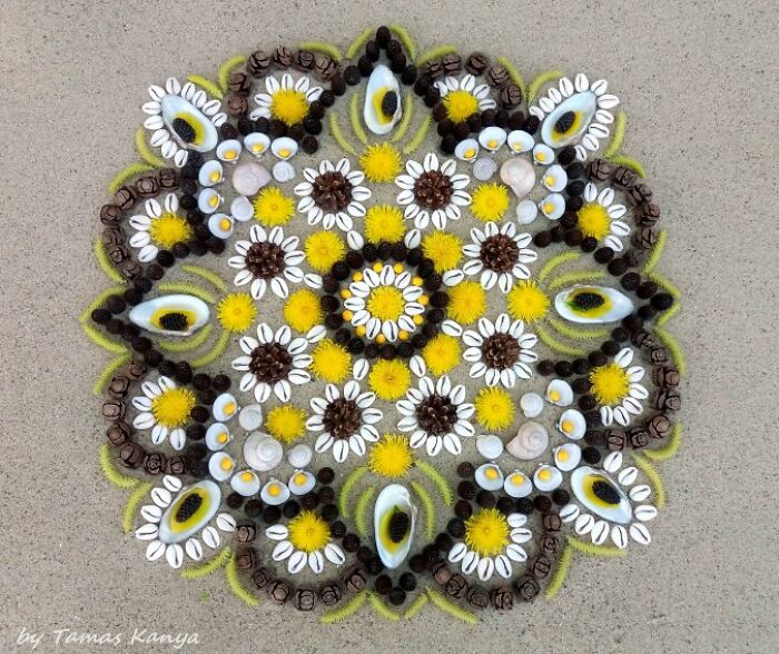 Land Art Mandala Compositions By Tamas Kanya