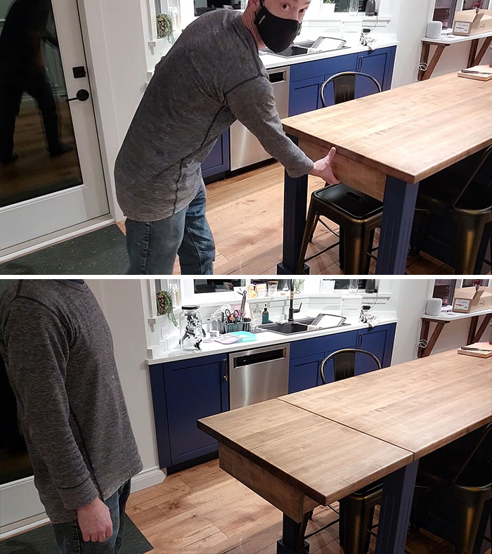 Hidden Extension For An Island I Designed And Built!