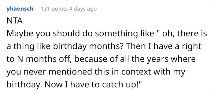 Delusional Guy Lists The Things He Expects For His "Birthday Month" And They Are Ridiculous