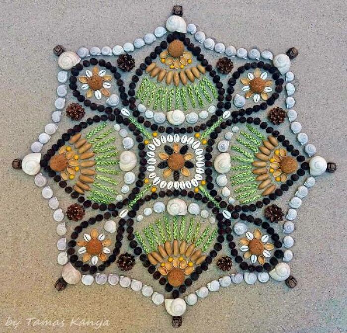 Land Art Mandala Compositions By Tamas Kanya