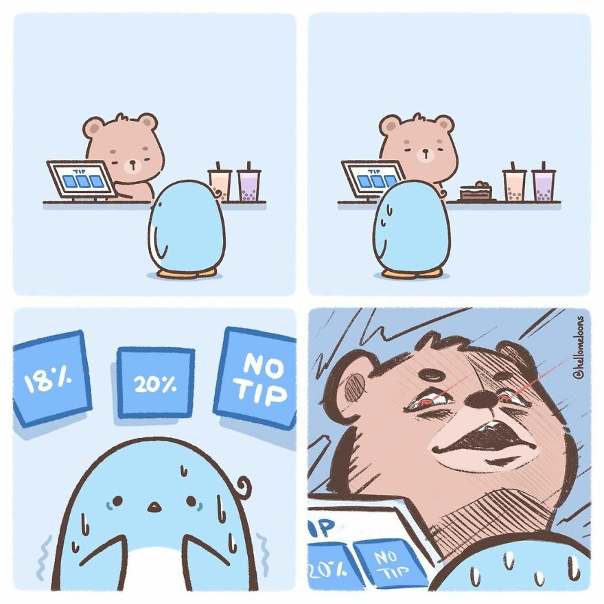 Artist Makes Comics Showing The Little Adventures Of A Little Penguin And They Are Adorable