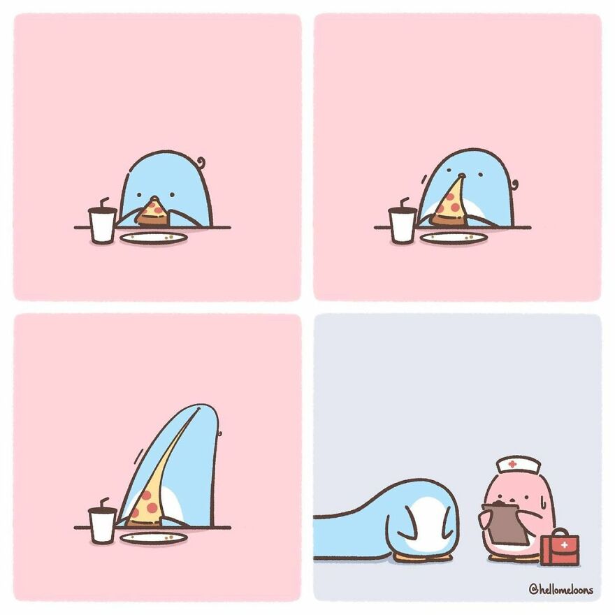 Artist Makes Comics Showing The Little Adventures Of A Little Penguin And They Are Adorable