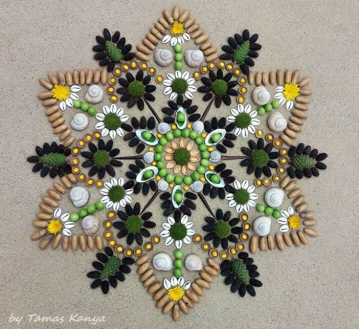 Land Art Mandala Compositions By Tamas Kanya