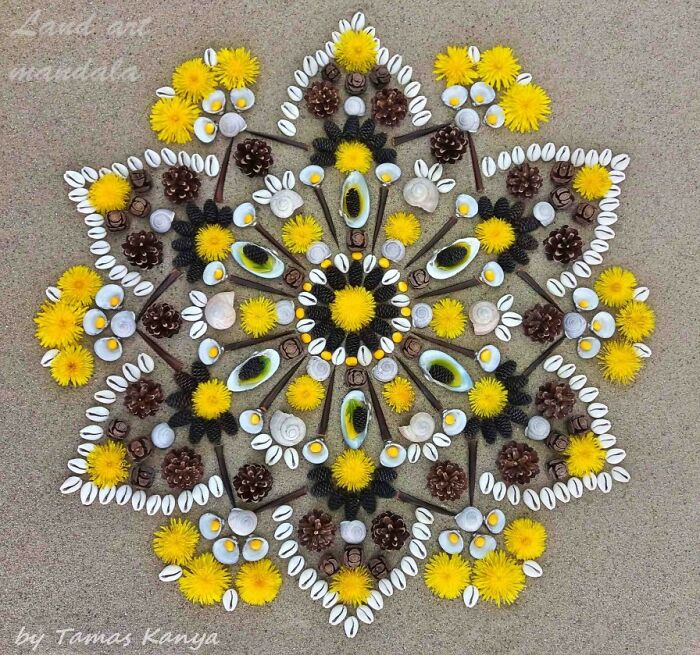 Land Art Mandala Compositions By Tamas Kanya