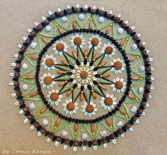 Land Art Mandala Compositions By Tamas Kanya