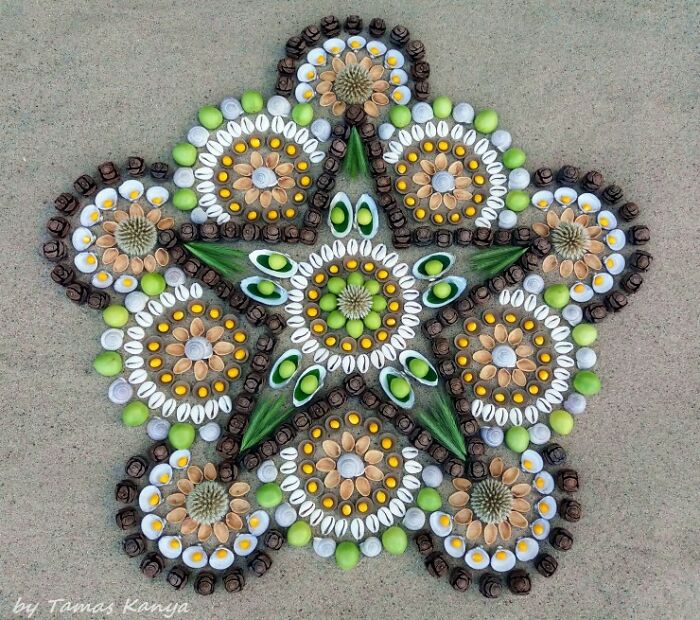 Land Art Mandala Compositions By Tamas Kanya