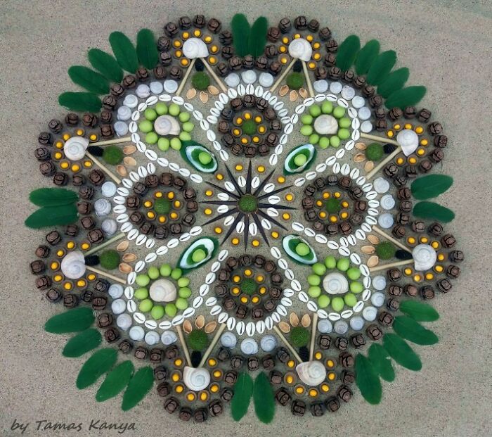 Land Art Mandala Compositions By Tamas Kanya