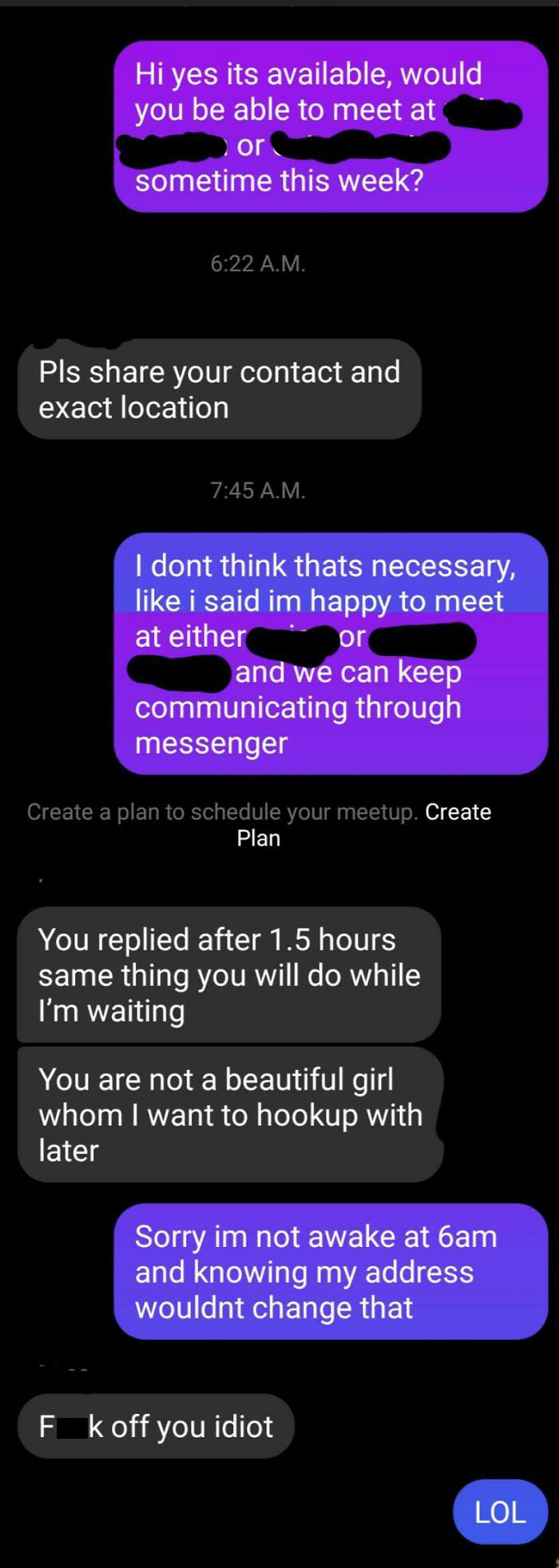 At Least He Didn't Try To Haggle On Price?