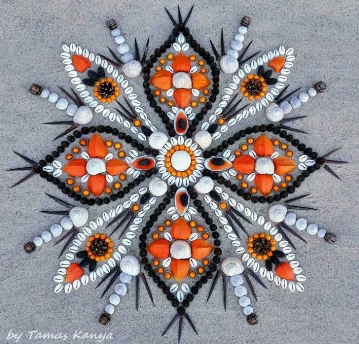 Land Art Mandala Compositions By Tamas Kanya