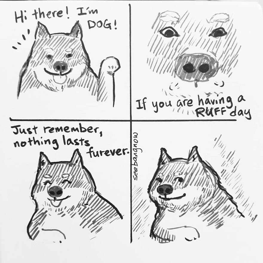 Illustrator Shows In Funny Comics What Dogs Really Think (30 Comics)