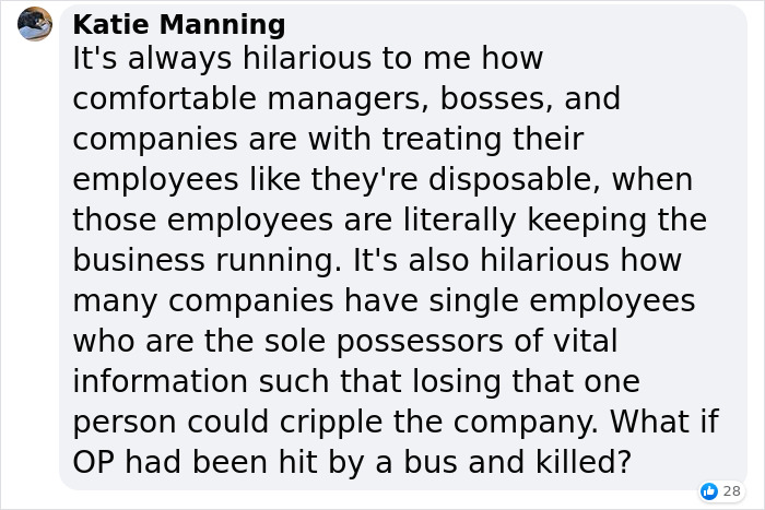 Employee Quits Because Company Denies Their Vacation, Boss Begs Them To Come Back When Business Starts Losing Money Employee Quits Because Company Denies Their Vacation, Boss Begs Them To Come Back When Business Starts Losing Money