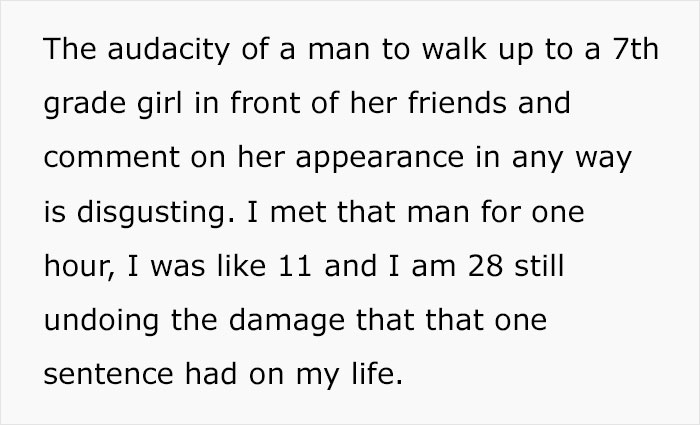 Woman Shares A Story Of How Her Teacher Commented On Her Body 17 Years Ago And That Still Contributes To Her Body Image Issues