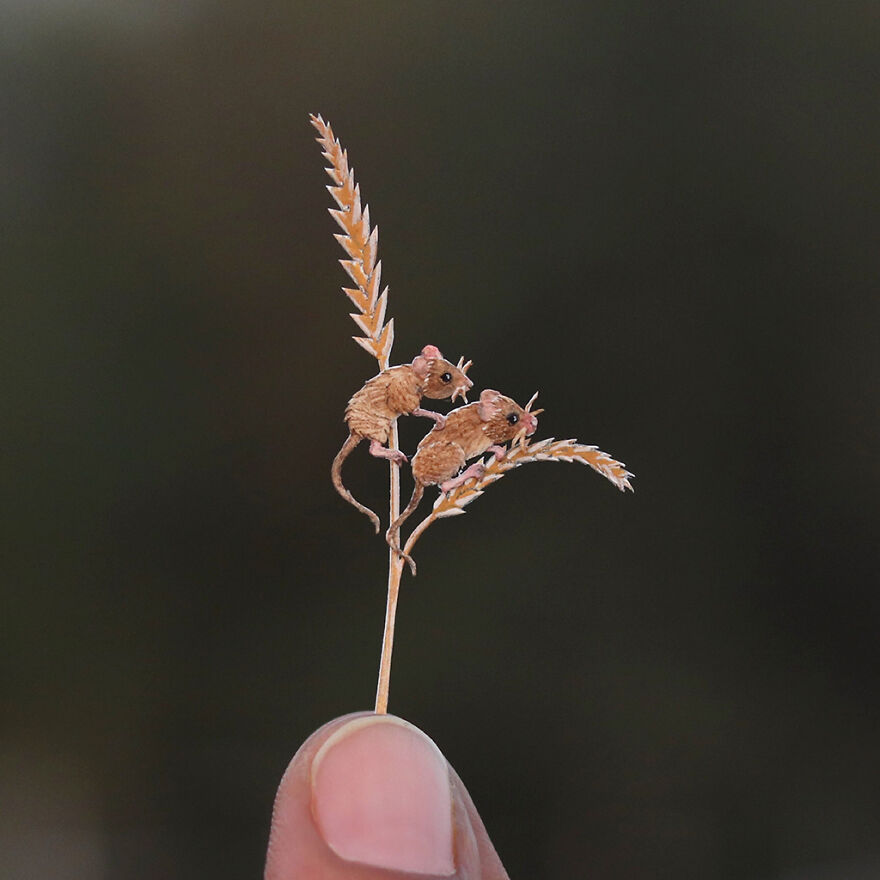 I Created Miniature Paper Cut Artworks Every Day For 1000 Days To Create Awareness About Wildlife