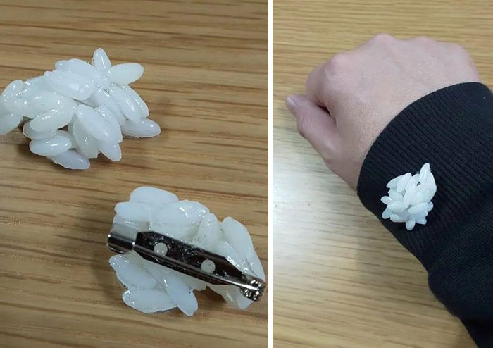 Rice On Your Clothes Is The Most Uncomfy Thing