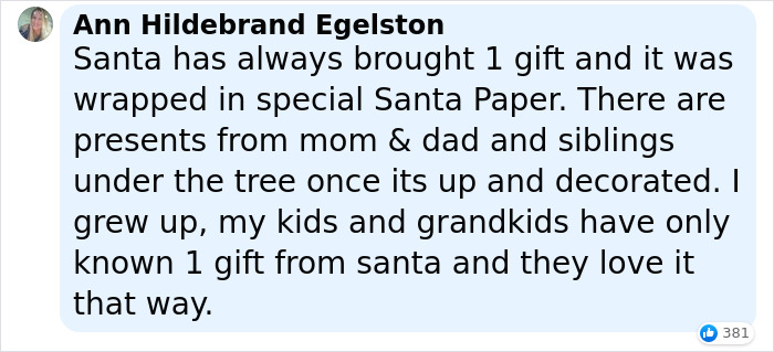 Mom Gets Called Out For Telling Kids Some Gifts Aren't From Santa, Inspires Other Parents Share Their Gifting Tactics Mom Gets Called Out For Telling Kids Some Gifts Aren't From Santa, Inspires Other Parents Share Their Gifting Tactics