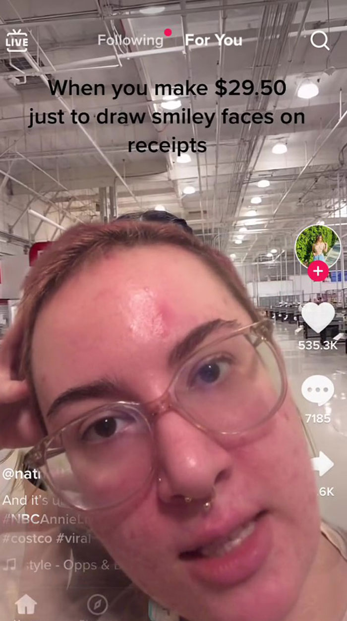 Discussion Online Ensues After Costco Worker Shares She Gets Paid Almost $30 &lsquo;Just To Draw Smiley Faces On Receipts&rsquo;