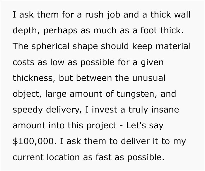 Text excerpt discussing a detailed and costly plan involving an elaborate structure to evade an assassin snail.