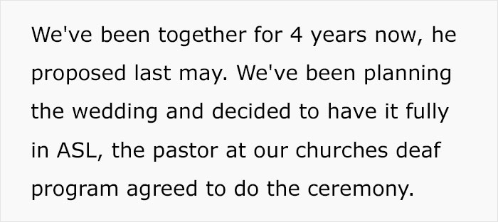 Unsupportive Mom Upset After Her Deaf Daughter Decides To Hold Her Wedding Ceremony In Sign Language