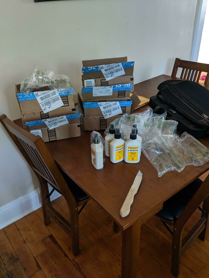 Ordered 5 Bottles Of Hair Spray At The Same Time. Came In 5 Separate Boxes On The Same Day All With It's Own Wrapping