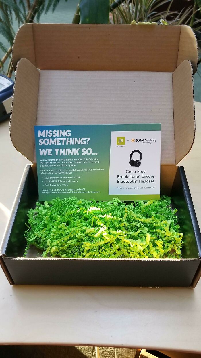 There Was Nothing In This Box But A Card And Packing Material