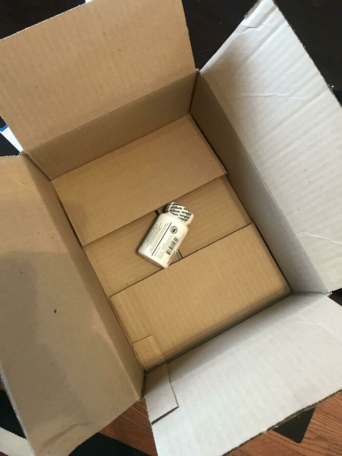 I’m Glad There’s Not Filler But Our Cat’s Medicine Arrived In A Comically Large Box