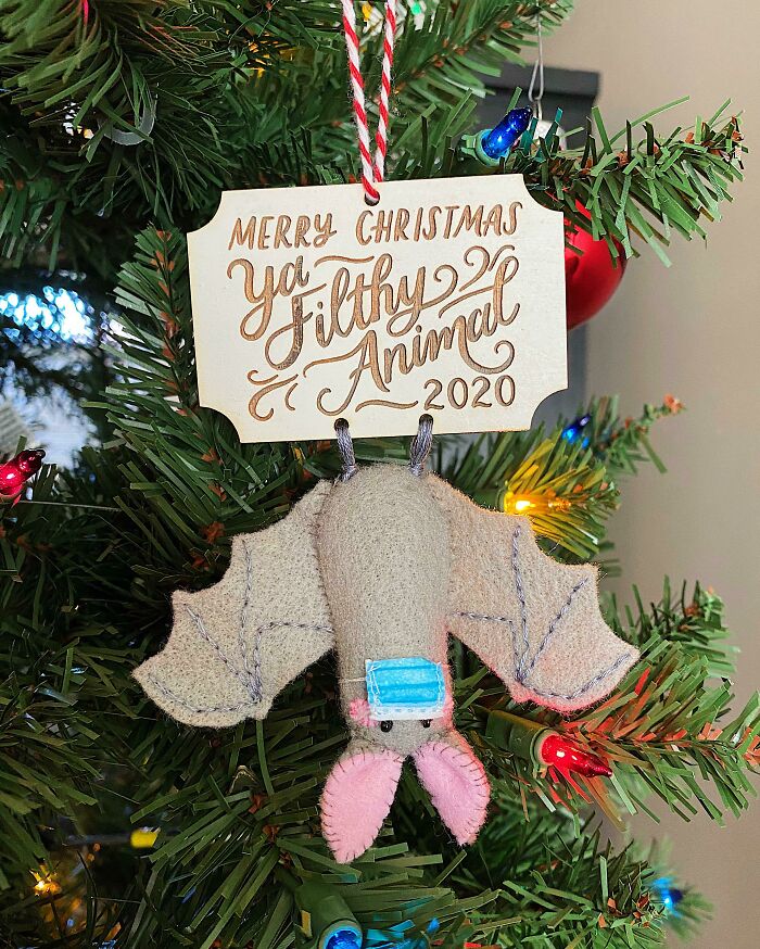 A Christmas Tree Ornament My Sister Made Last Year