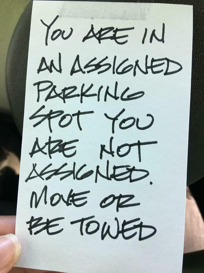 Not Making A Great First Impression With The Neighbors But Look At That Handwriting