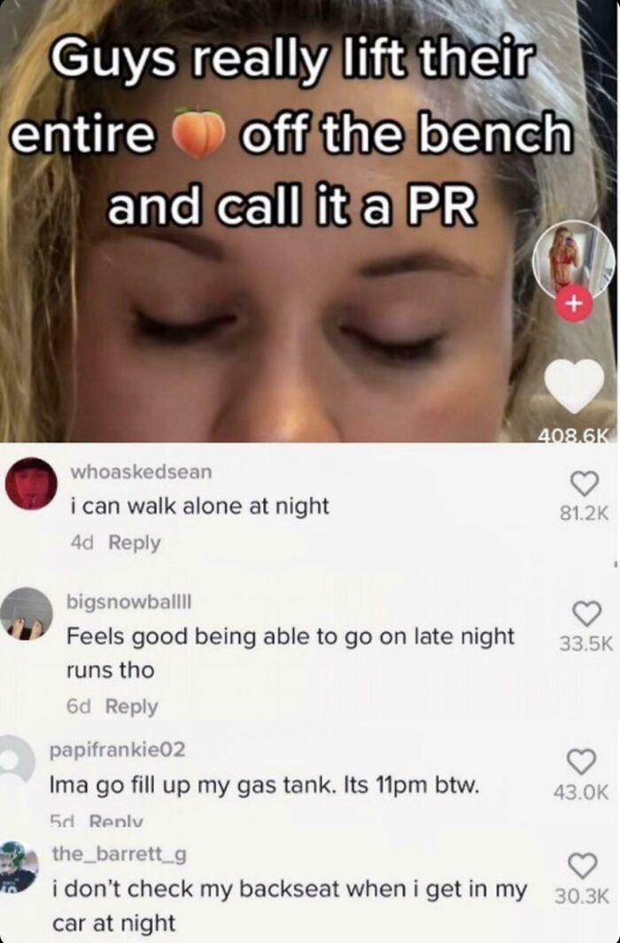 Woman: *harmless Gym Joke* Neckbeards: "At Least I Don't Get Raped!"