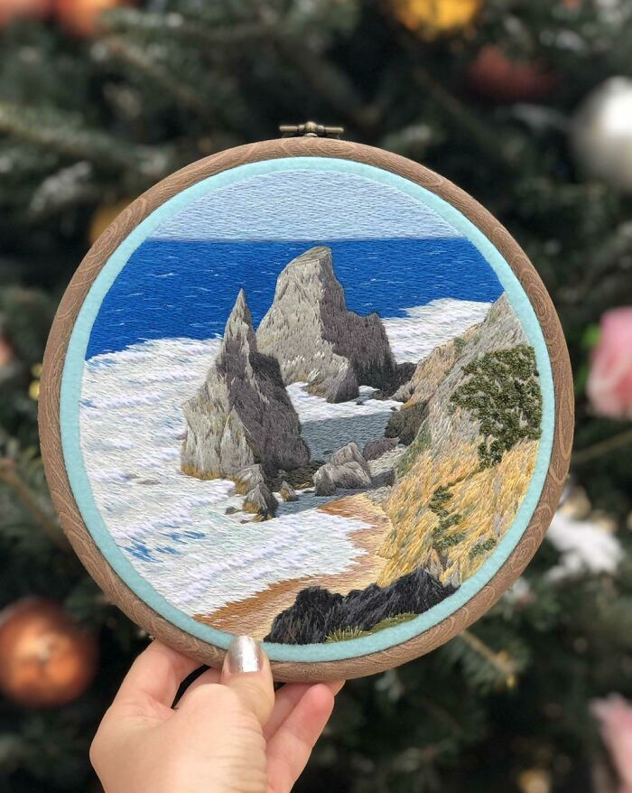 One Of My Favorite Embroideries Love These Stones