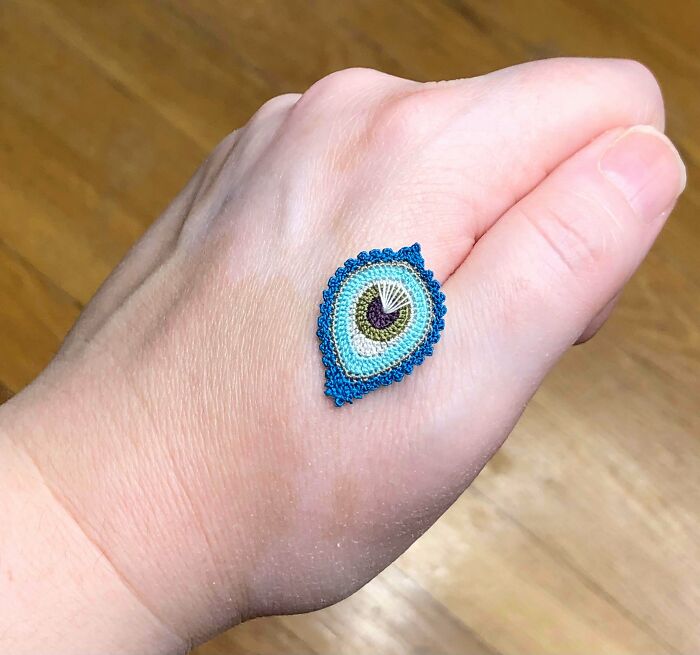 I Still Have A Thousand Ends To Weave In But I Find This Peacock Feather Satisfying