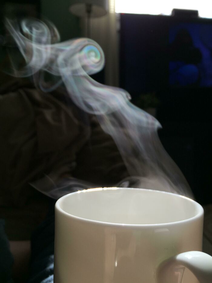 My Coffee Made A Rainbow Color Steam Roll