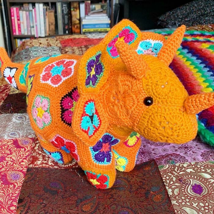 One Of The Best Things I’ve Crocheted. (I’ve Also Made A Dragon And A Spider With The Flower Pattern, Too)