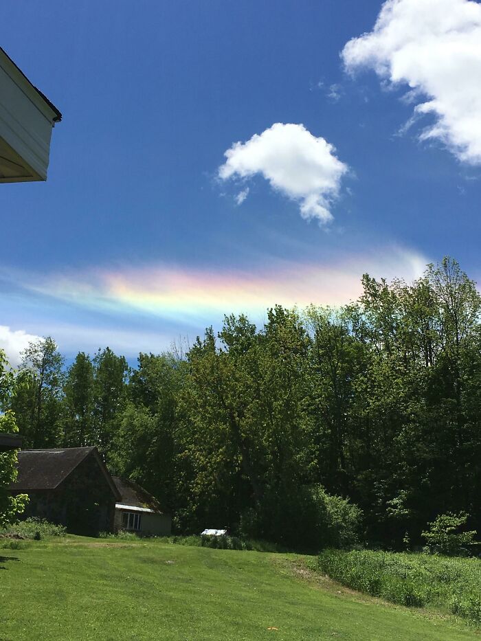 Rainbow Cloud On A Dry Sunny Day