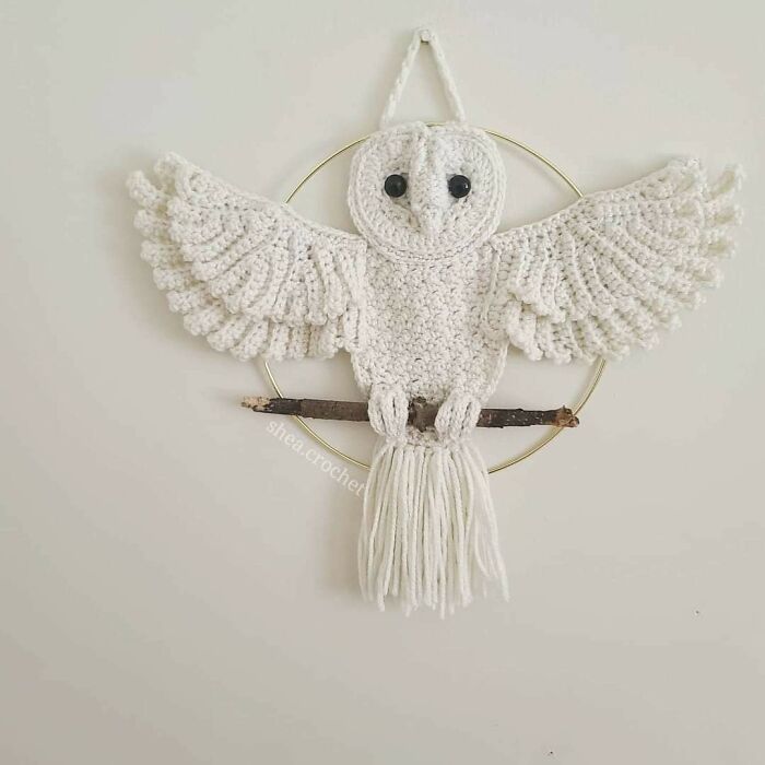 ¡Tapiz de lechuza blanca! 