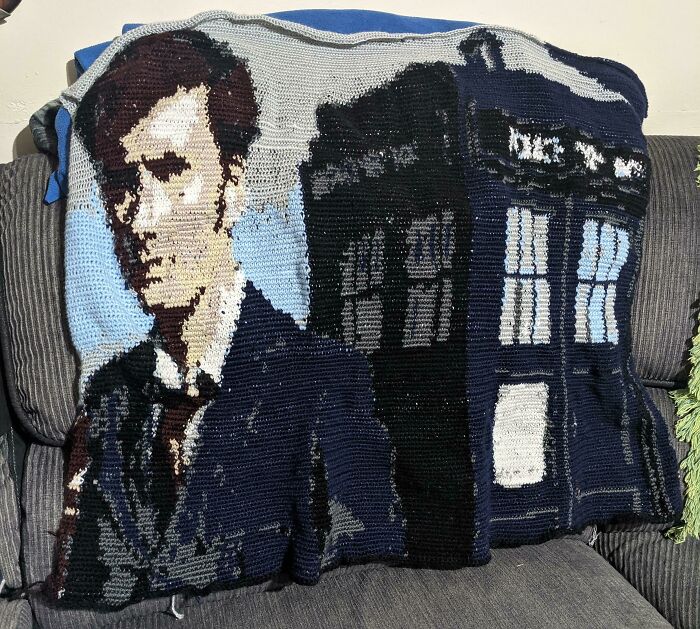 Working On A Nerdy Blanket And I Just Finished This Massive Panel. So Chuffed