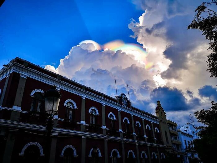An Interesting Rainbow Effect Before Sunset In My Town