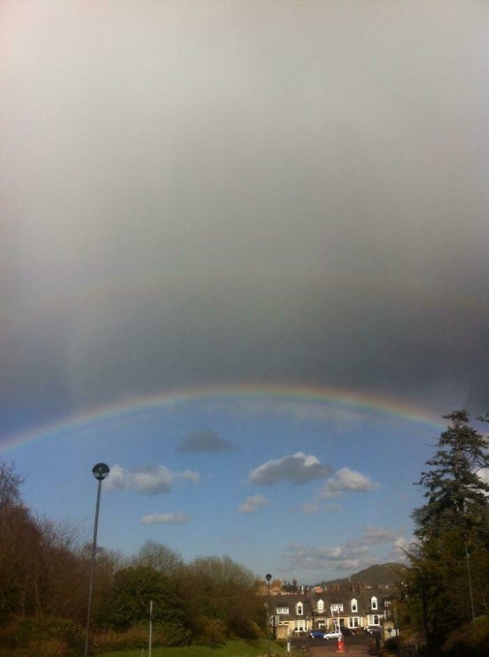 A Rainbow Holds Back The Bad Weather