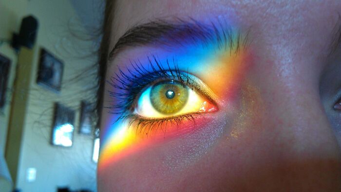 My Sister Was Sitting In Some Refracted Light, So I Made Her Stare At It