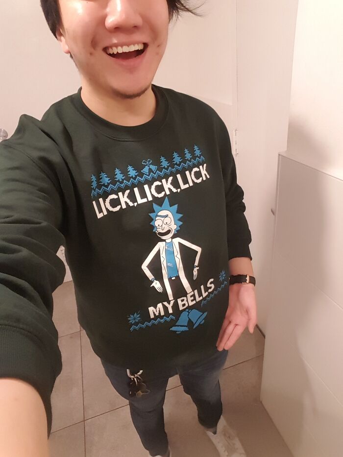 I Hear We're Sharing Ugly Christmas Sweaters