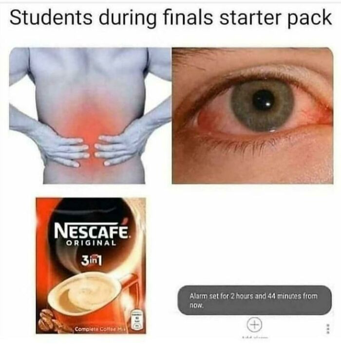 Students During Finals Starter Pack: