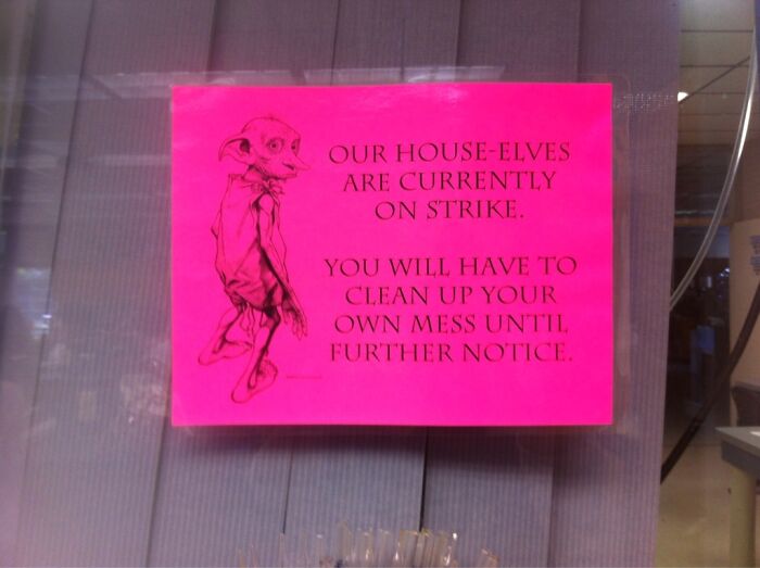 There's About Three Of These Signs Around My Bio Lab Classroom